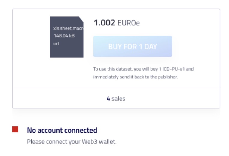 Portal Asset Consumption Detail: Not Connected